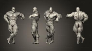 Figurines of people Bodybuilder 3d model