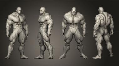 Figurines of people Bodybuilder 3d model