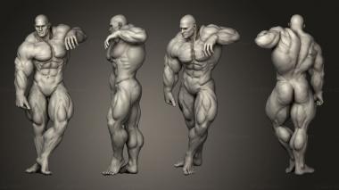 Figurines of people Bodybuilder 3d model