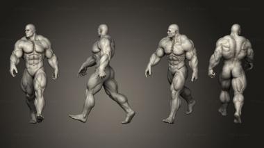 Figurines of people Bodybuilder 3d model