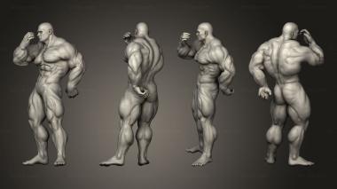 Figurines of people Bodybuilder 3d model