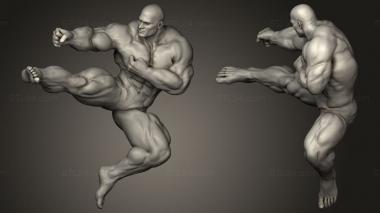 Figurines of people Bodybuilder 3d model