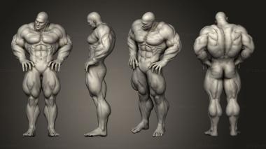 Figurines of people Bodybuilder 3d model