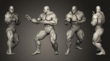 Figurines of people Bodybuilder 3d model