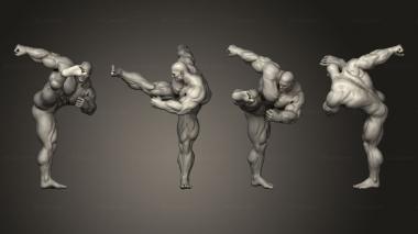Figurines of people Bodybuilder 3d model