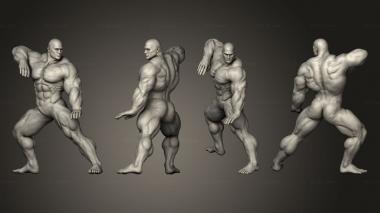 Figurines of people Bodybuilder 3d model