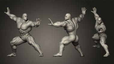 Figurines of people Bodybuilder 3d model