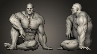 Figurines of people Bodybuilder 3d model
