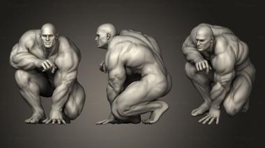 Figurines of people Bodybuilder 3d model