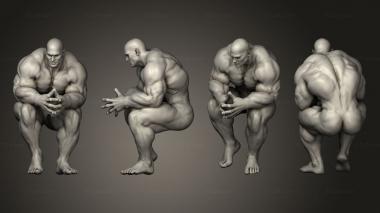 Figurines of people Bodybuilder 3d model