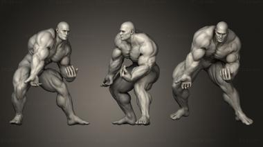 Figurines of people Bodybuilder 3d model