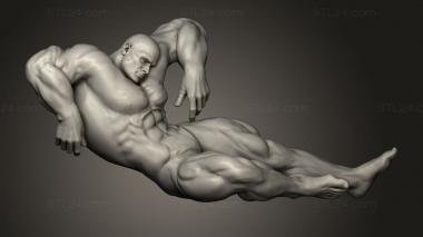 Figurines of people Bodybuilder 3d model