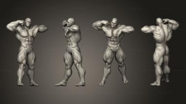 Figurines of people Bodybuilder 3d model