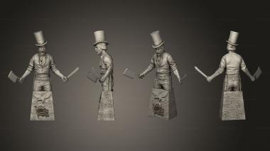 Figurines of people Butcher 3d model