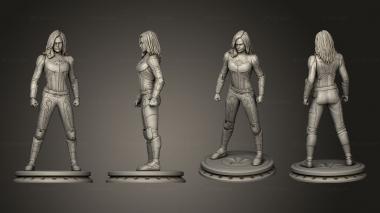 Figurines of people Captain Marvel 3d model