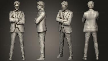 Figurines of people Casa papel Profesor Money Heist 3d model