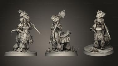 Figurines of people Centaurs Centaur Alpaca Paladin ps 3d model
