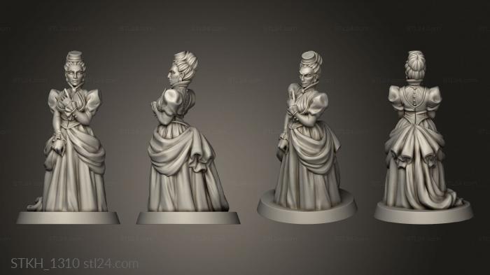 Figurines of people (NOBLE WOMAN VVM, STKH_1310) 3D models for cnc