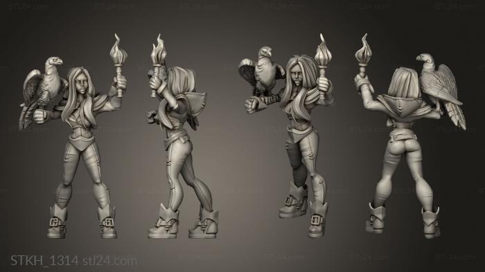 Figurines of people (Pirates explorer, STKH_1314) 3D models for cnc