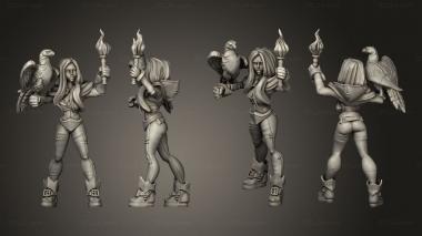 Figurines of people Pirates explorer 3d model