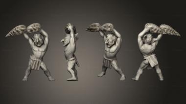 Figurines of people Cheerleaders gobelins 3d model