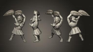 Figurines of people Cheerleaders gobelins 3d model