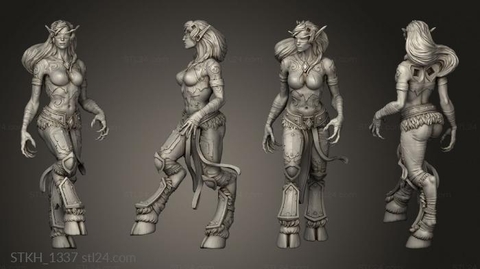 Figurines of people (Chest Demon hunter WW Tavern, STKH_1337) 3D models for cnc