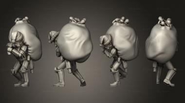 Figurines of people Christmas Stormtrooper 3d model
