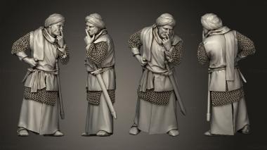 Figurines of people Cid Battle Council Andalusian Fol 3d model