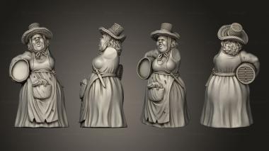 Figurines of people Citizens the old World 3d model