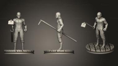 Figurines of people Villager Laborer 3d model