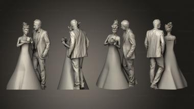 Figurines of people Civil pie brazos cruzados 3d model