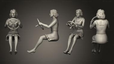 Figurines of people drivers 3d model