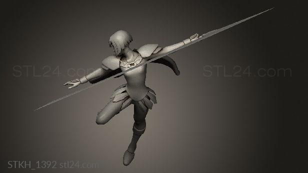 Figurines of people (clare, STKH_1392) 3D models for cnc