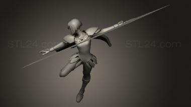 Figurines of people clare 3d model