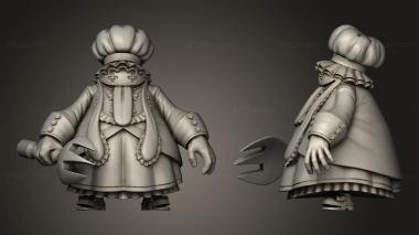 Figurines of people Classic Salween Chef 3d model