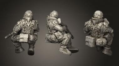 Figurines of people Combat Buzz Plus Crew Shock Team 3d model