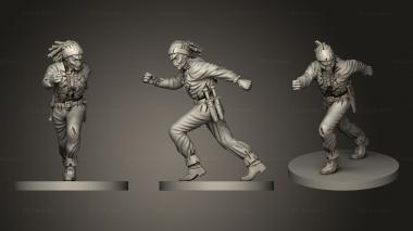 Figurines of people Cross Lances Undead Crosses runner 3d model