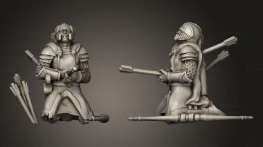 Figurines of people Davale Abril Casualties warriors 3d model