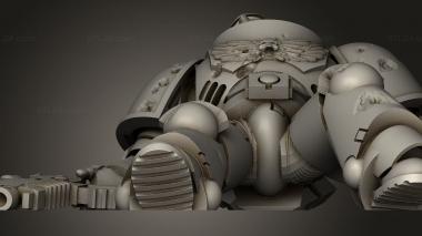 Figurines of people Dead Primaris space scum  Trip Hazard Primary 3d model