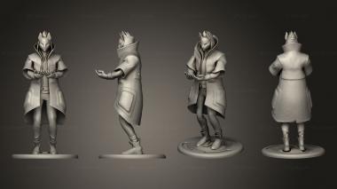 Figurines of people deriva stand 3d model