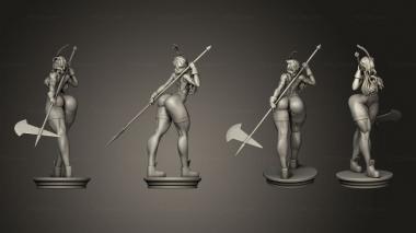 Figurines of people Dragon Crown Amazon Leg 3d model