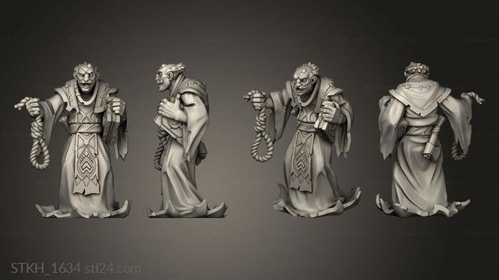 Figurines of people (Unholy prist, STKH_1634) 3D models for cnc