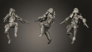 Figurines of people Enforcer leader mando dead 3d model