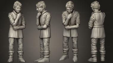 Figurines of people Village 3d model