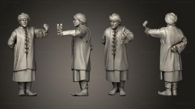 Figurines of people Falconers Andalusian Falcon 3d model