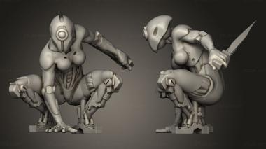 Figurines of people fc msa sexy droid assassin 3d model