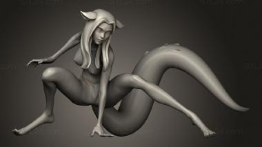 Figurines of people Fox Spirit huli jing 3d model