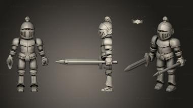 Figurines of people Guardianes FLEX Articulables Knight Shield 3d model