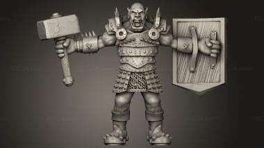 Figurines of people Heavy Warrior 3d model
